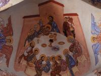 Nezvyklý způsob maleb v kostele v St. Victor
